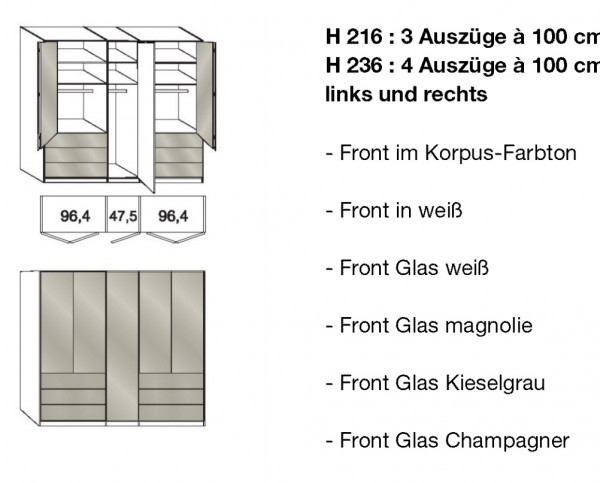 Wiemann Schlafzimmer Loft Bianco Eiche, günstig | Massiva Möbel.de