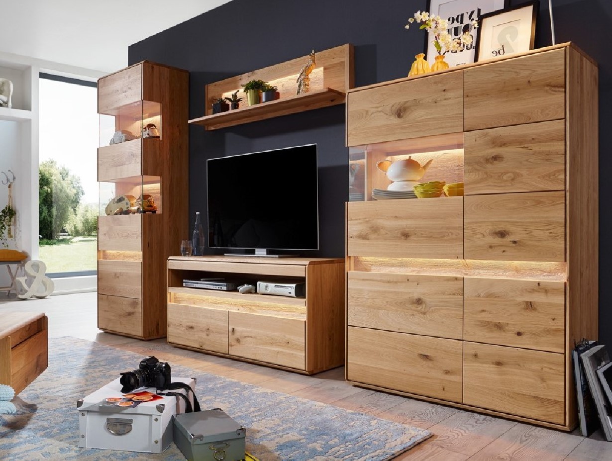 Mobel Wildeiche Massiv Modern