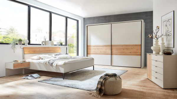 Schlafzimmer Asti in Bianco-Eiche