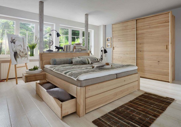 Massivholzbett Loft von Tjörnbo, günstig Massiva Möbel.de