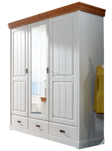 Kleiderschrank Skagen 3-türig Kiefer massiv
