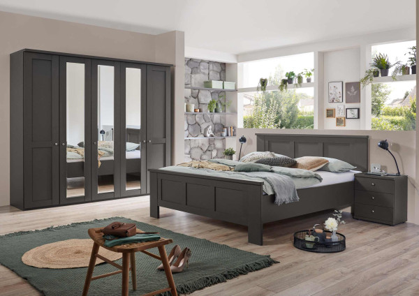 Schlafzimmer Marlow in Graphit-Dekor