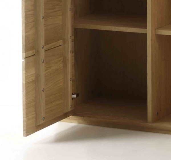 Kombi-Highboard Sena in Eiche bianco geölt