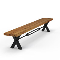 Sitzbank in Balkeneiche massiv von Bodahl Sitzbank in Balkeneiche massiv von Bodahl