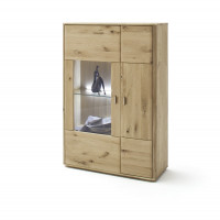 Kombi-Highboard Ravello T21 in Balkeneiche bianco geölt Kombi-Highboard Ravello T21 in Balkeneiche bianco geölt