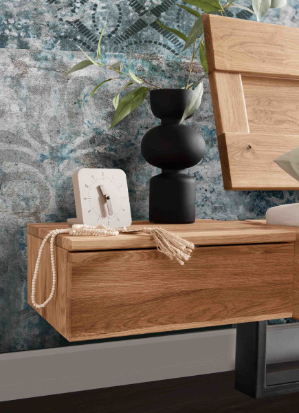 Balkenbett 817 Variante 1 in Wildeiche massiv geölt