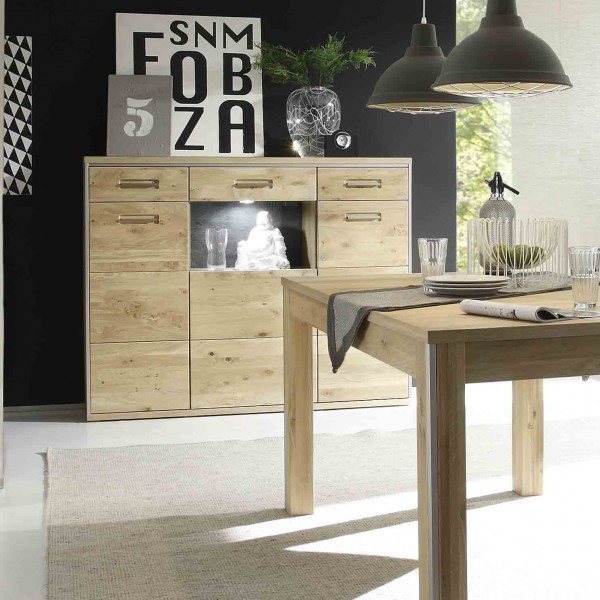 Highboard Espero in Ast-Eiche Bianco