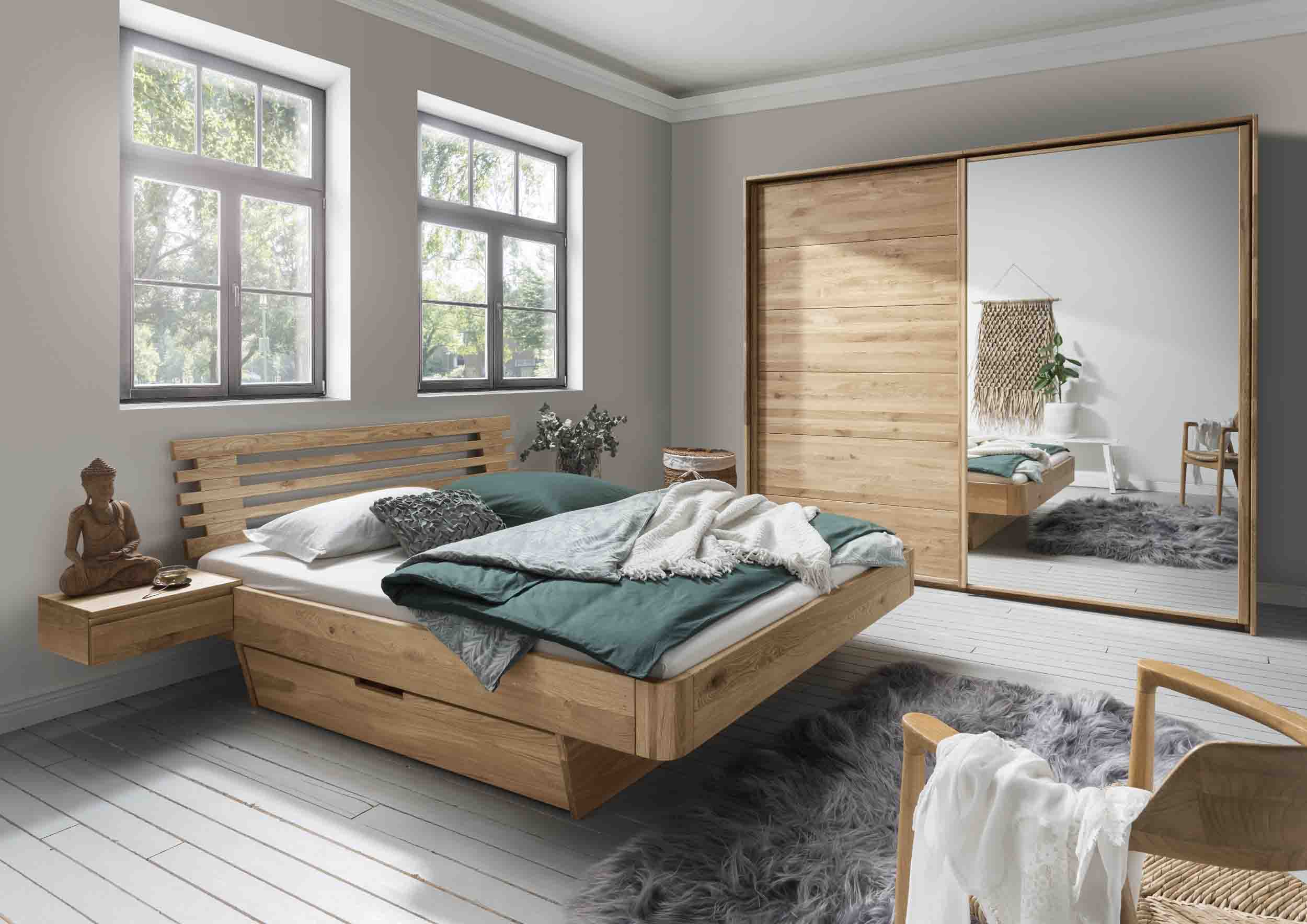 Schlafzimmer Cleveland 2 Massivholz geölt, günstig | Massiva Möbel.de