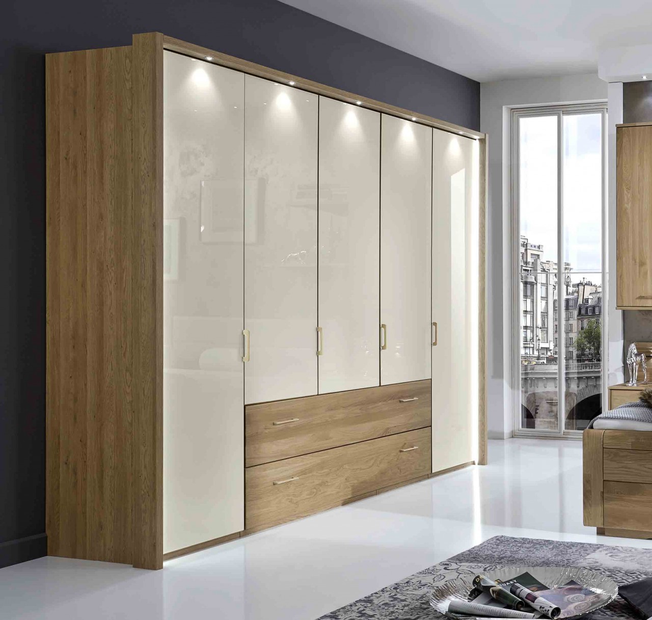 kleiderschrank wiemann lido 250 cm | massiva möbel.de