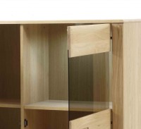 Vorschau: Kombi-Highboard Sena in Eiche bianco geölt Vorschau: Kombi-Highboard Sena in Eiche bianco geölt