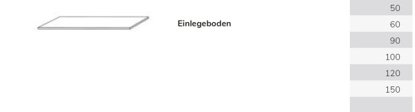 Einlegeböden Boston Kernbuche oder Wildeiche massiv