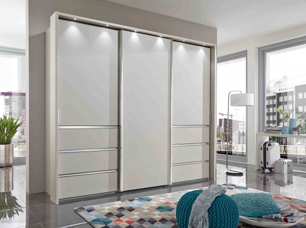 Schwebetürenschrank Malibu 300 cm in champagner