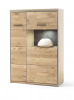 Kombi-Highboard Espero in Ast-Eiche Bianco Kombi-Highboard Espero in Ast-Eiche Bianco