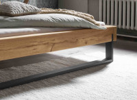 Vorschau: Balkenbett 817 Variante 1 in Wildeiche massiv geölt Vorschau: Balkenbett 817 Variante 1 in Wildeiche massiv geölt