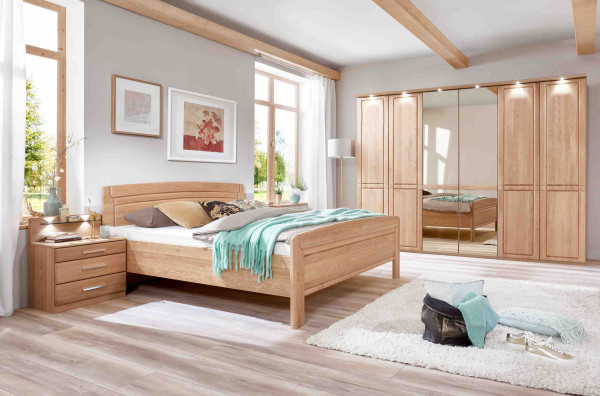 Schlafzimmer Cortina Eiche teilmassiv
