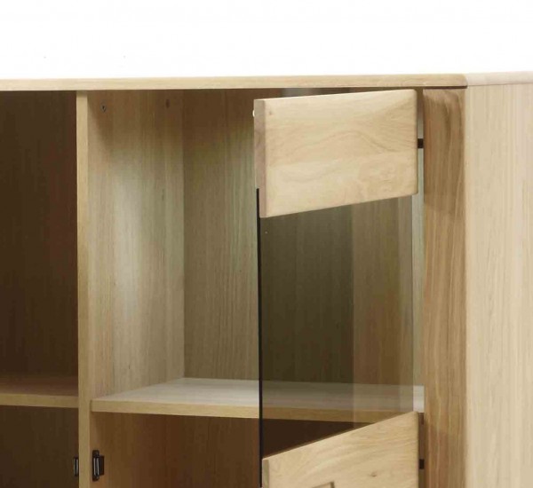 Kombi-Highboard Sena in Eiche bianco geölt