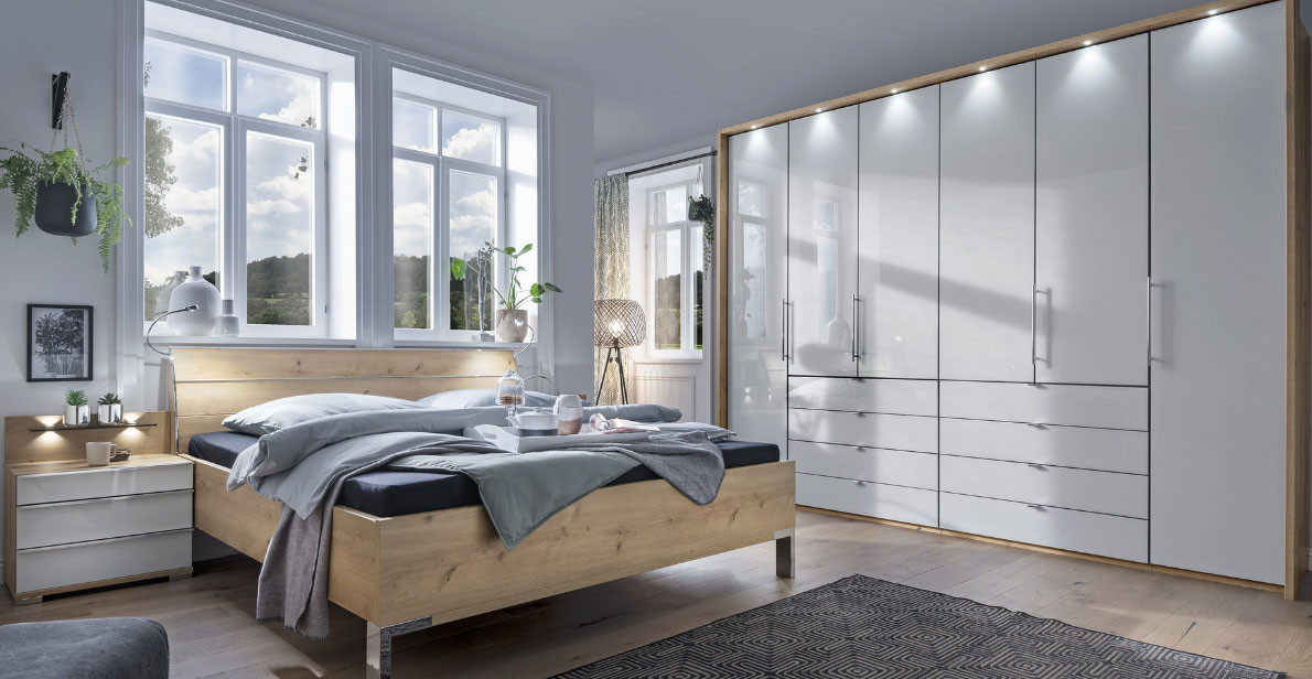Wiemann Schlafzimmer Loft Bianco Eiche, günstig | Massiva