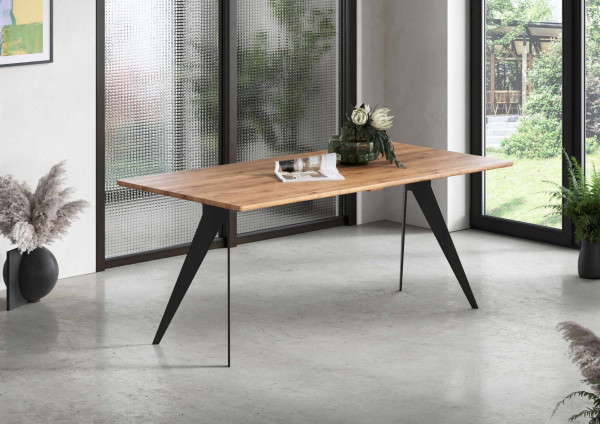 Esstisch WZ-0625 200x100 cm in Wildeiche massiv geölt