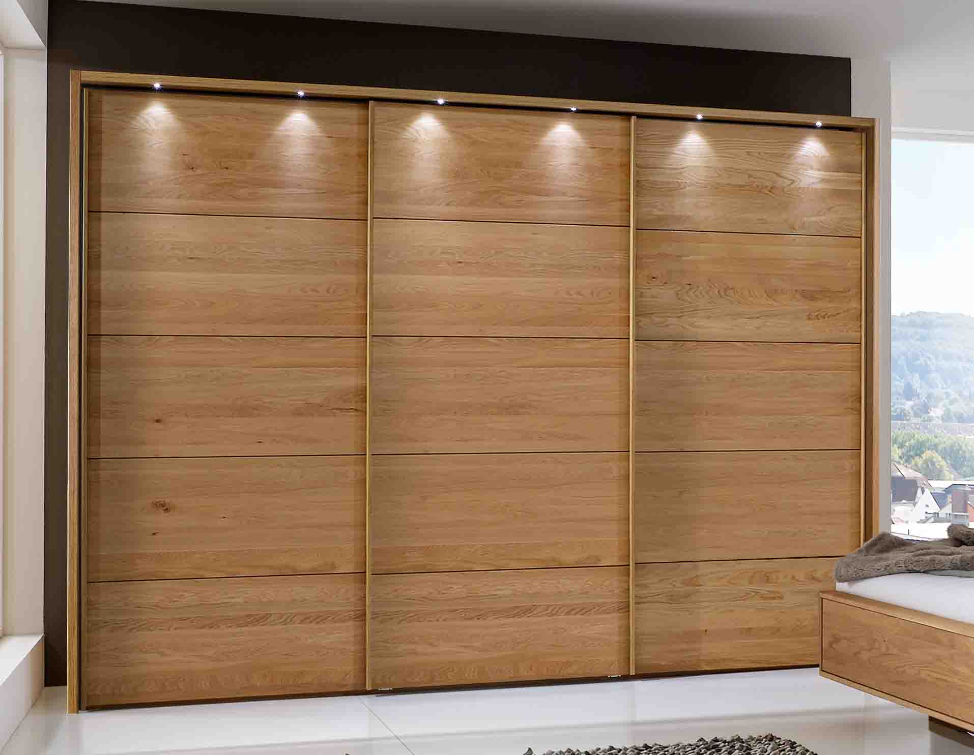 Schwebetürenschrank Cortina 400 cm Eiche teilmassiv Wiemann-günstig online kaufen