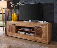 TV-Kommode 4 Zürich in Wildeiche massiv geölt TV-Kommode 4 Zürich in Wildeiche massiv geölt