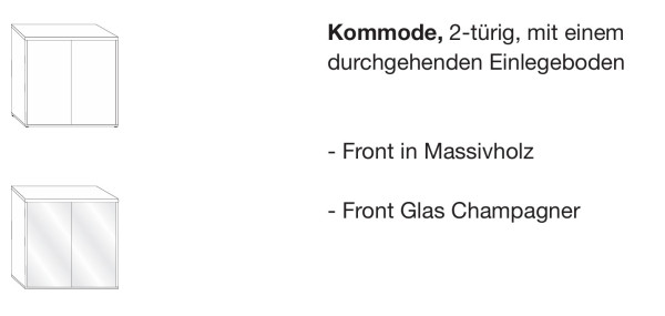 Herrenkommode Livorno in Astkernbuche