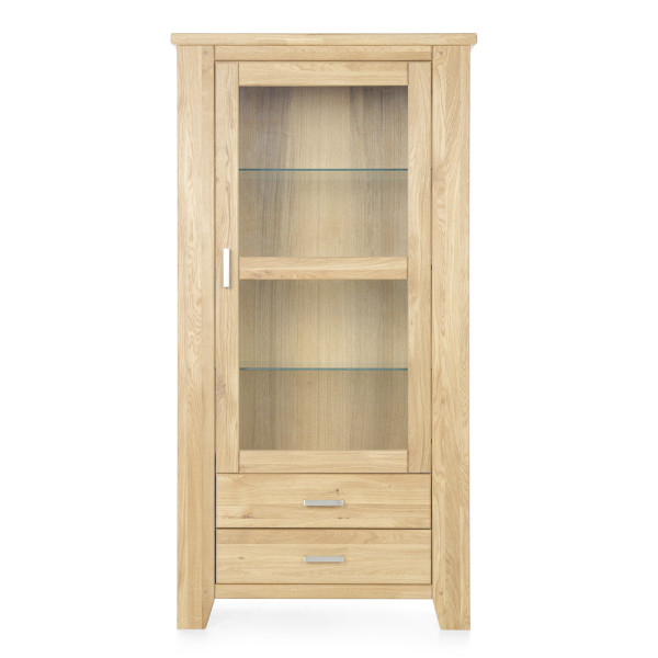 Vitrine Loft in Wildeiche natur massiv geölt-