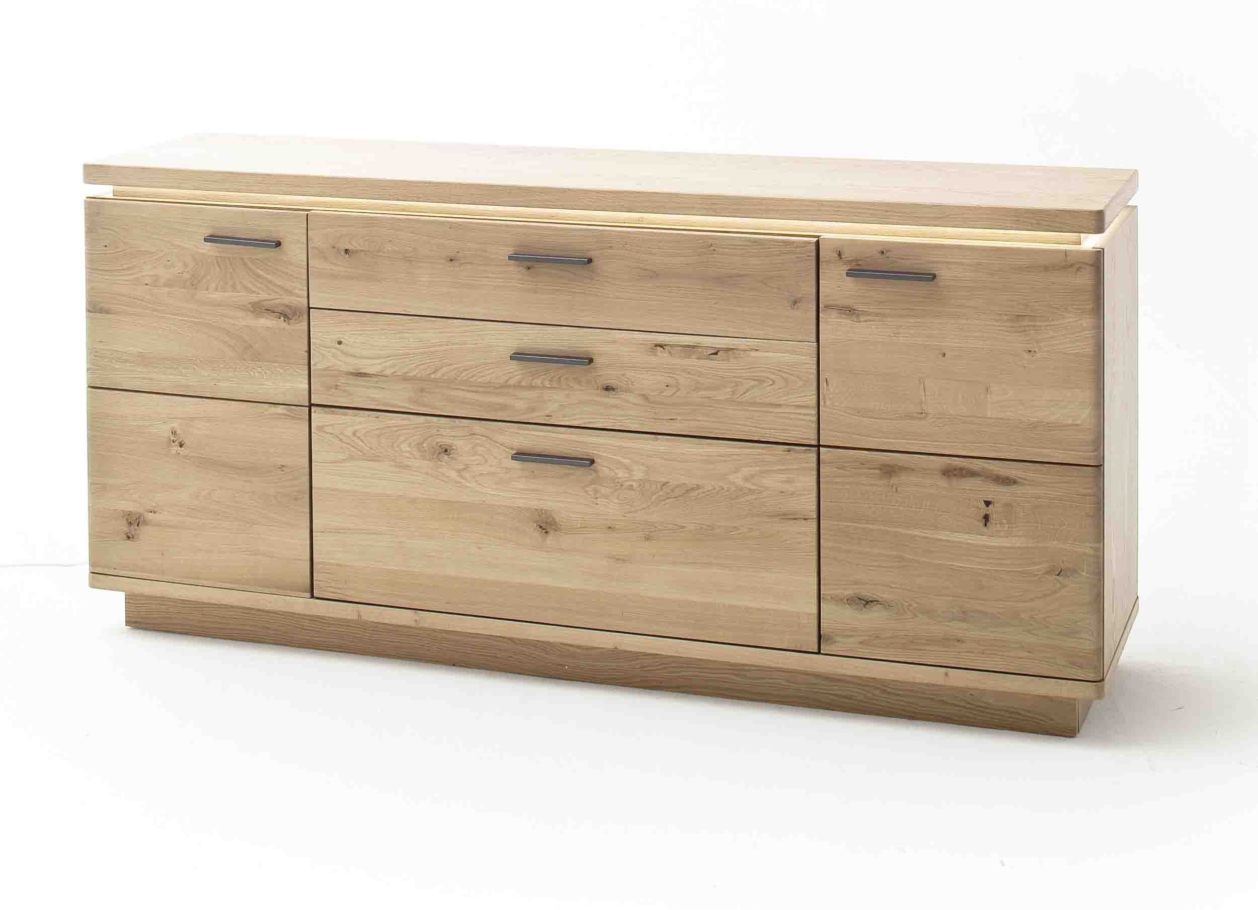 Sideboard Barcelona in Balkeneiche Bianco geölt von MCA, günstig Massiva Möbel.de