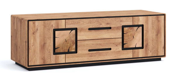 TV-Kommode 4 WZ-0625 in Wildeiche massiv geölt