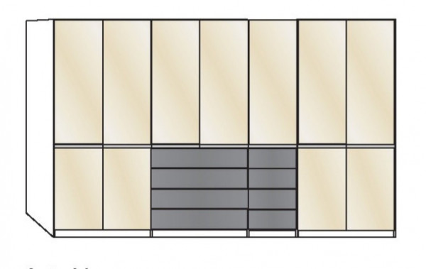 Funktions-Kleiderschrank 7-türig Wiemann Shanghai 2