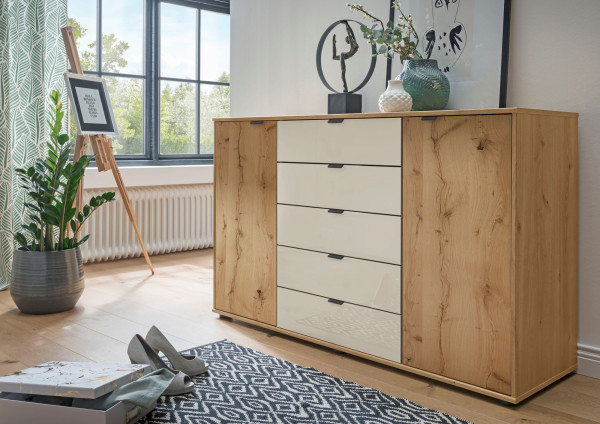 Kombikommode Cremona Champagner Kernholz