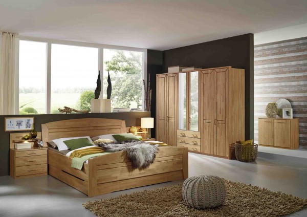 Komfort-Schlafzimmer Bern in Erle teilmassiv