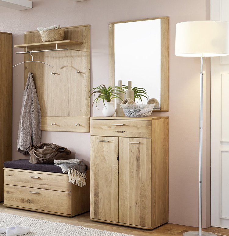 Garderobe Nilo 3 Asteiche geölt, Mca | Massiva Möbel.de