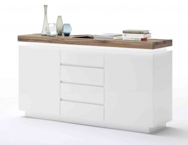 Sideboard Romina in weiß matt lackiert