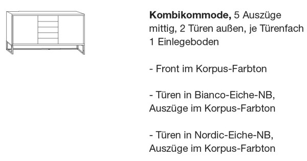 Kombikommode Asti von Wiemann
