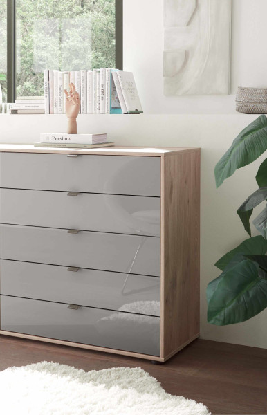 Schubladenkommode Treviso 141 cm Eiche-Dekor
