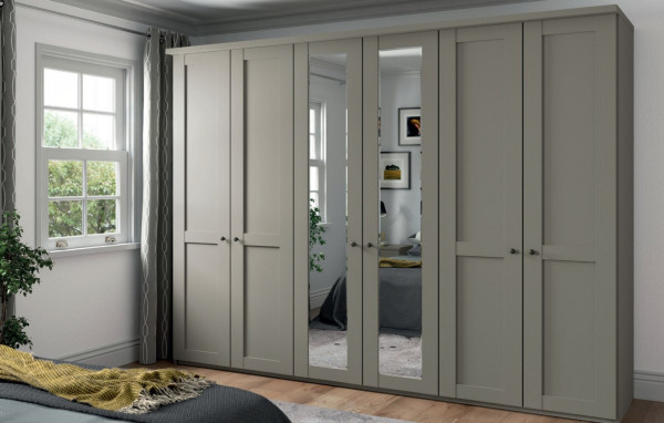 Kleiderschrank Marlow 6-türig