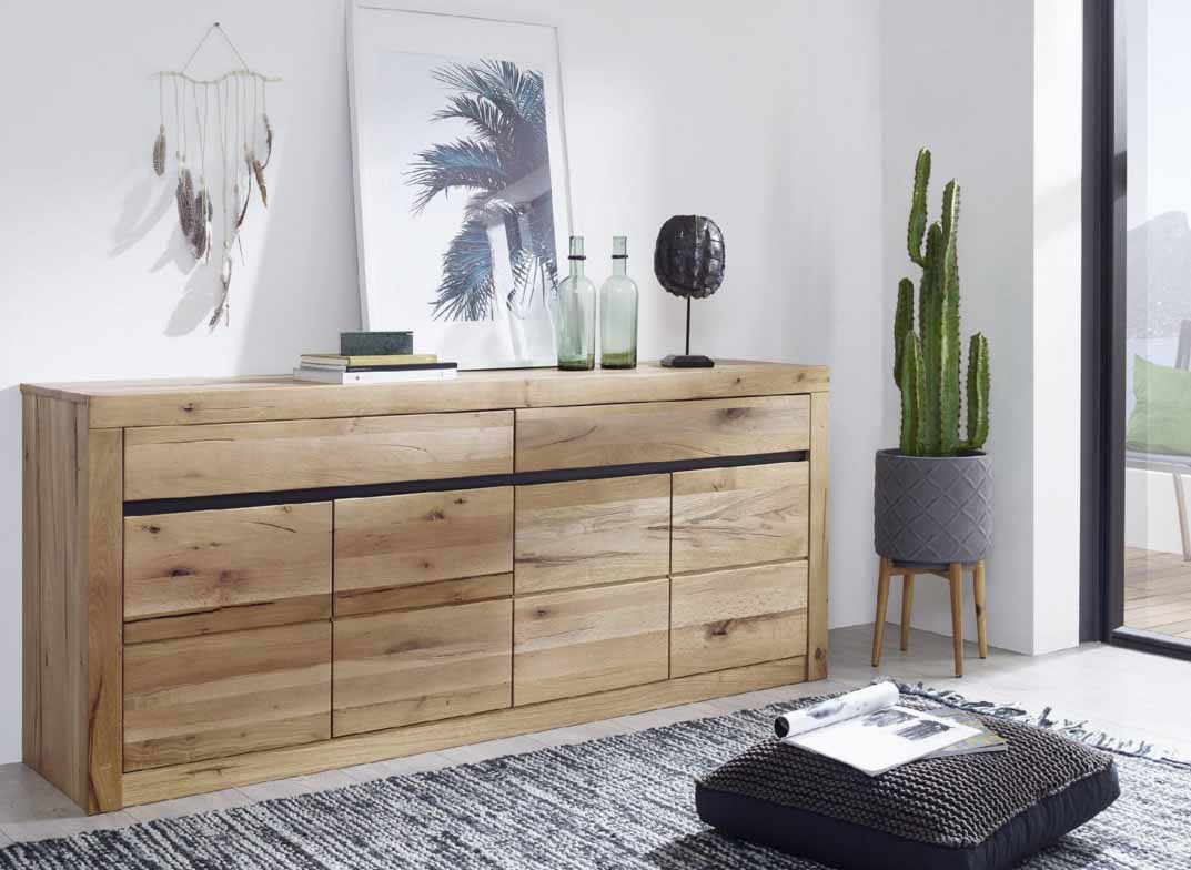 Sideboard 2 WZ-0181 in Wildeiche massiv geölt, G + K Möbel | Massiva