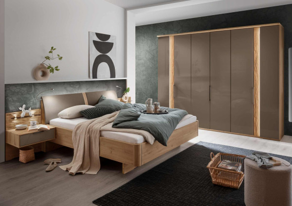 Schlafzimmer Vancouver Havanna Bianco Eiche